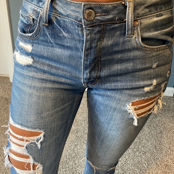 American Eagle distressed button up 00 short - Picture 4 of 11